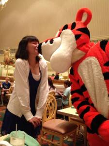 Disney World- Where else can you kiss a tiger?