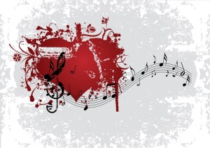 Heart and Music Notes